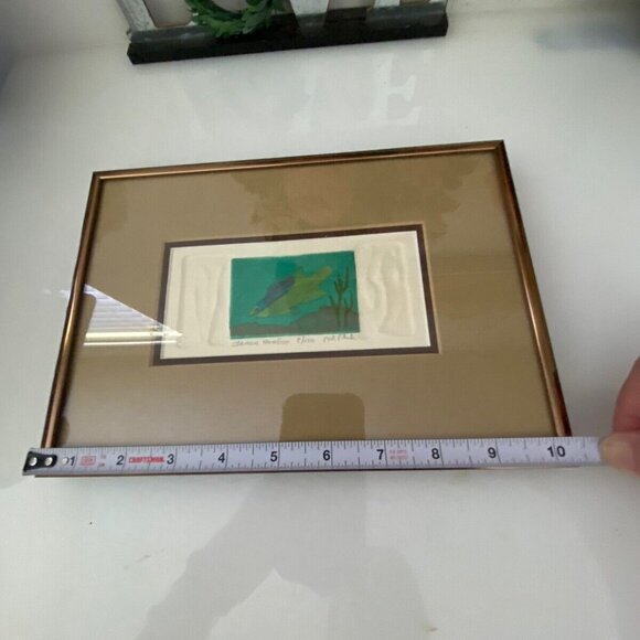 Mel Fleck Spanish Hogfish Art Signed Framed Original Print 8 of 150‎ 3 D Collage - Picture 6 of 16